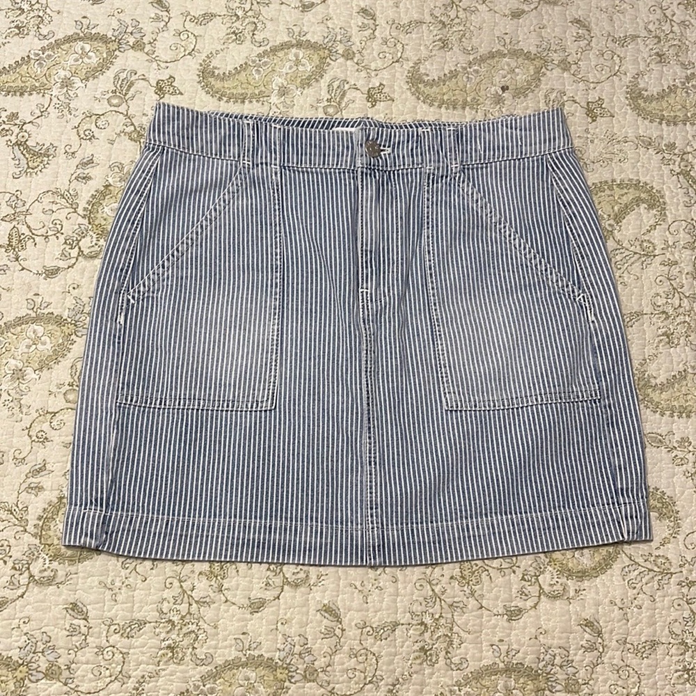 Madewell Striped Mini Skirt